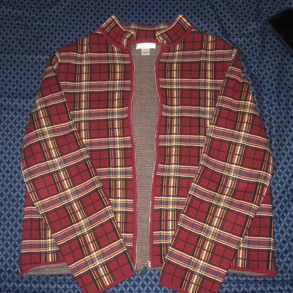 Plaid jacket -Christopher and Banks